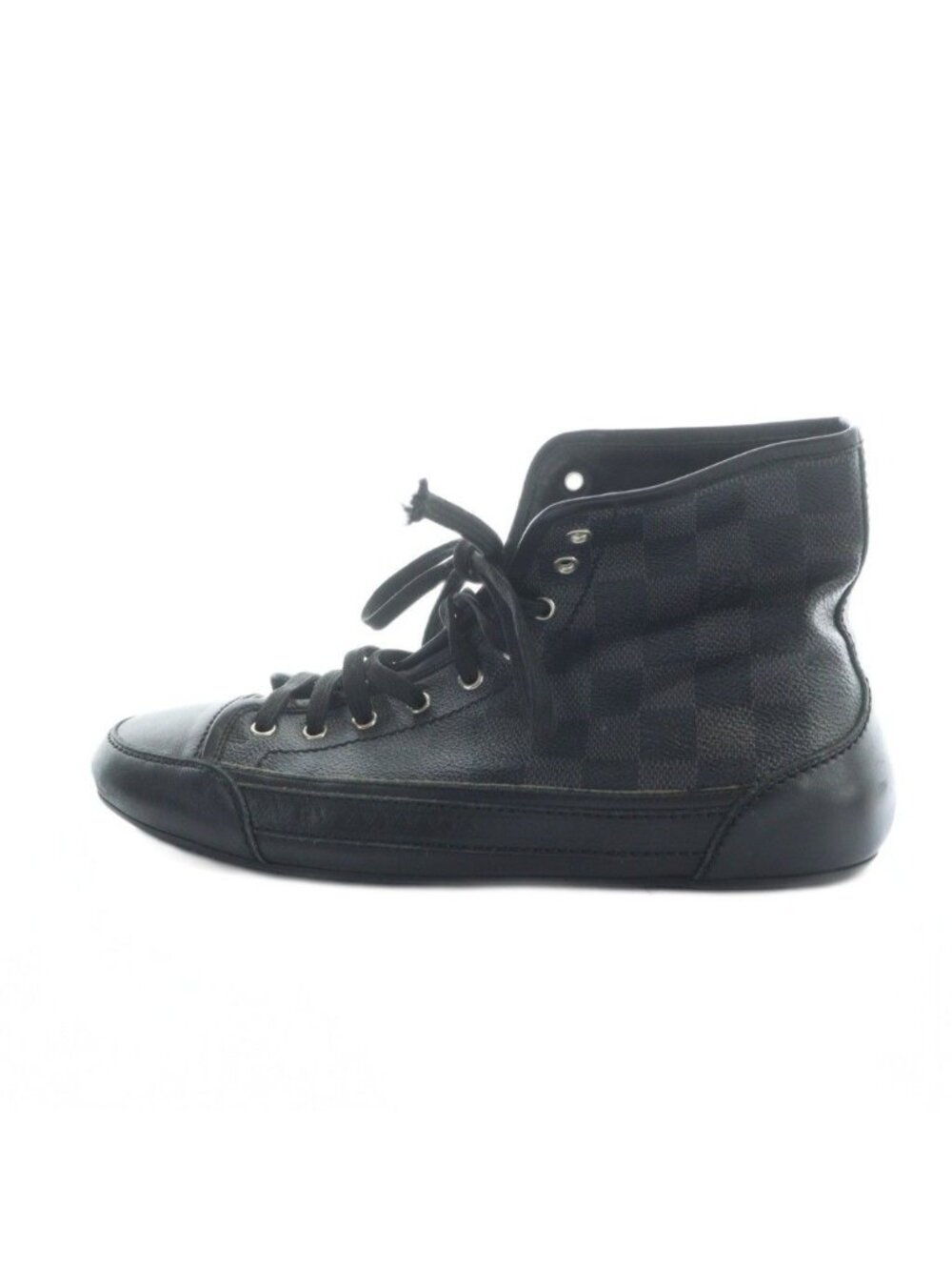 Louis Vuitton Damier Graphite High Cut Sneakers Shoes Logo Leather 7